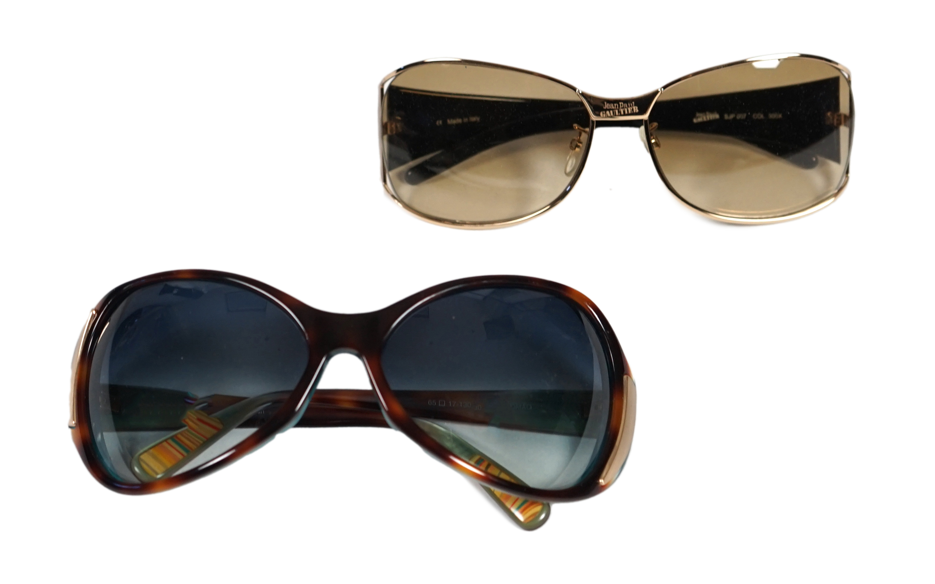 A pair of Paul Smith and a pair of Jean Paul Gautier lady's sunglasses